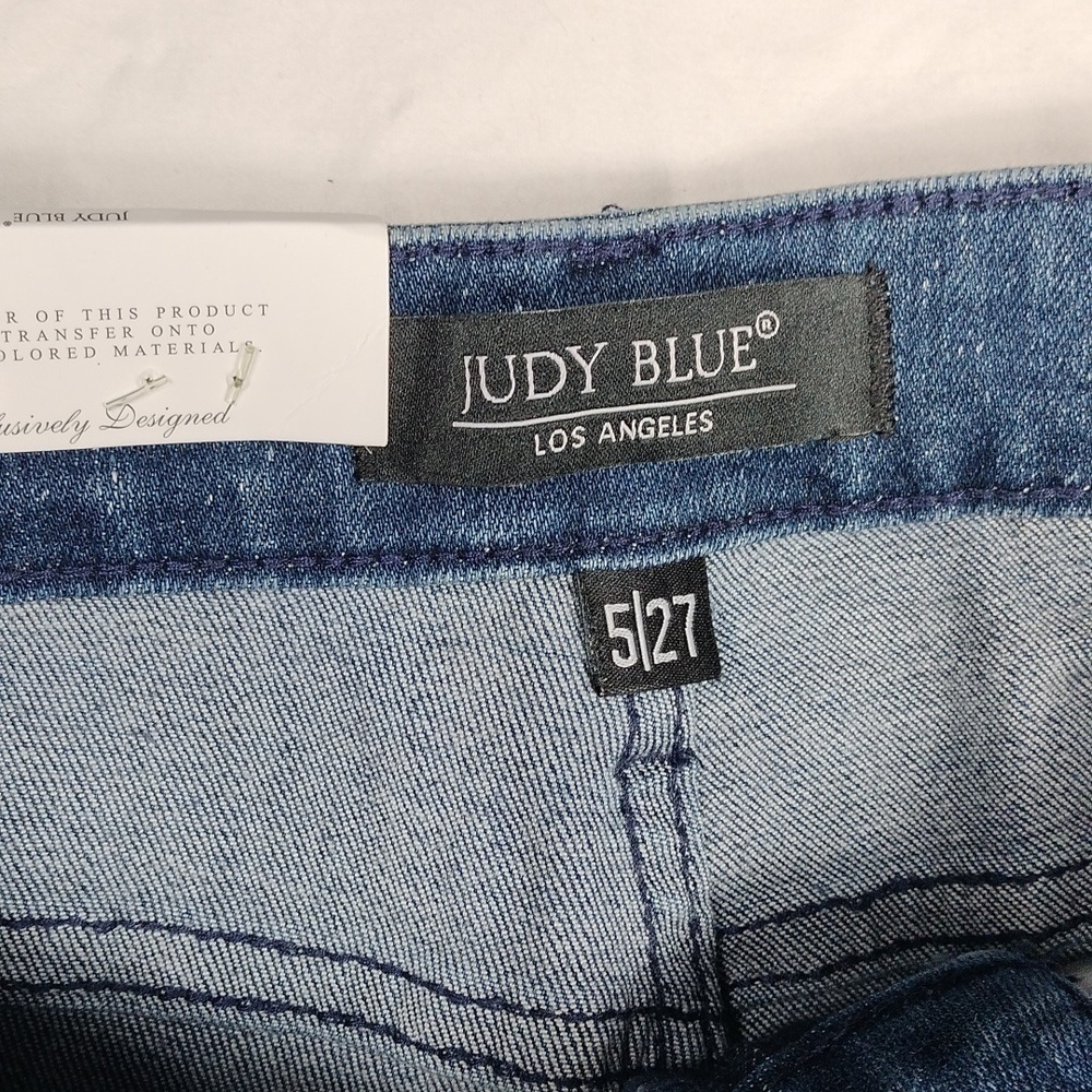 NWT Judy Blue women's mid  waist relaxed fit jeans size 5/27 - Picture 3 of 13